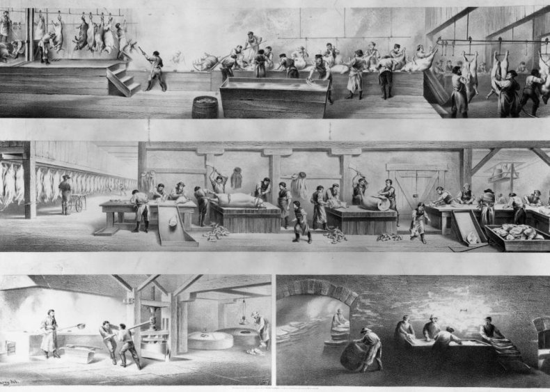 1870s: Dis-assembly lines