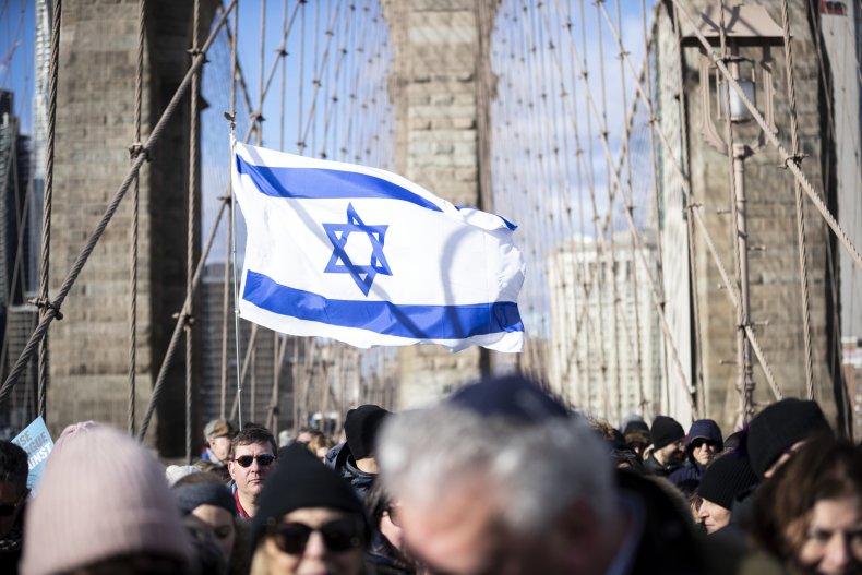 Israel supporter in New York City