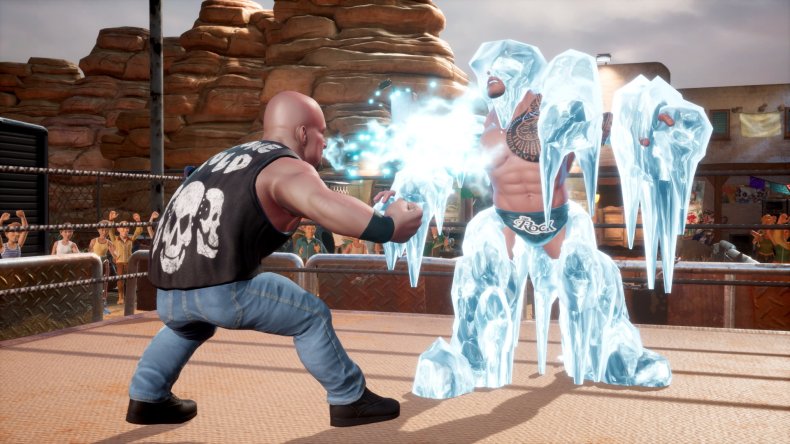 WWE 2K Battlegrounds Stone Cold Iced Rock WWE 2K Battlegrounds Stone Cold Iced Rock