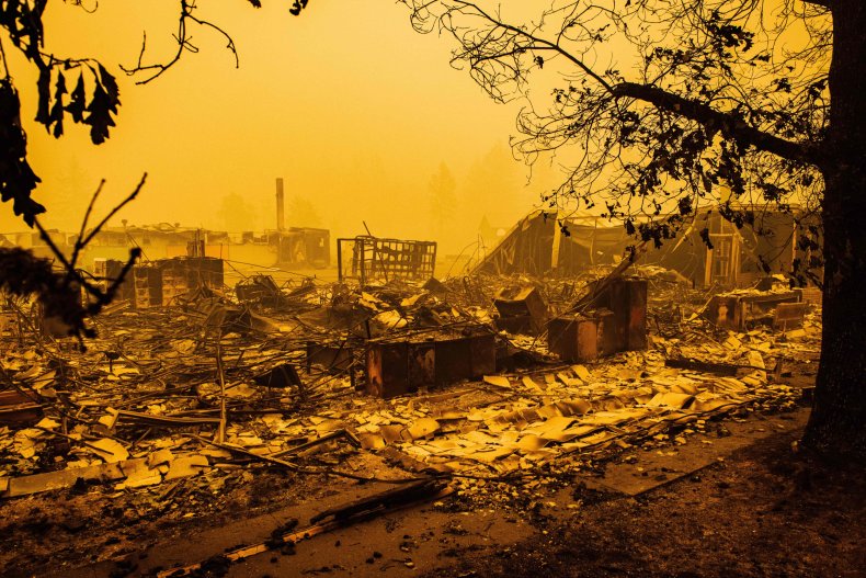 Elementary school Santiam Fire Oregon September 2020