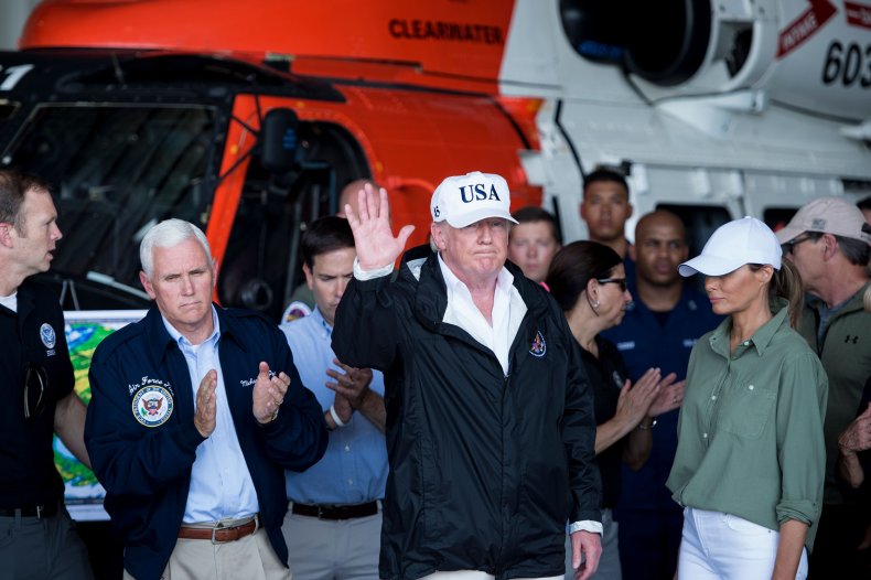 donald trump, hurricane irma, getty