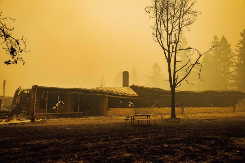 Oregon Fire, Burned School Oregon Fire, Burned School