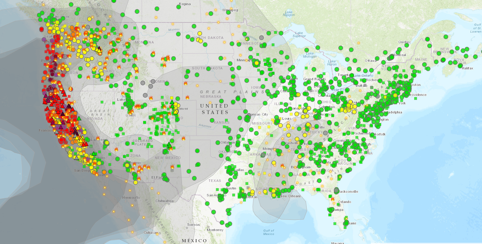 Air Pollution From California Wildfires in Some Regions 'Unprecedented ...