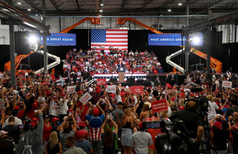Donald Trump Holds Rally in Nevada