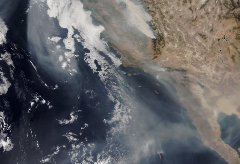 wildfire smoke, California