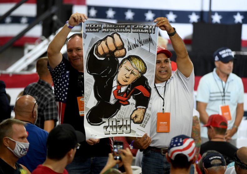 Trump Rally Maskless Attendees
