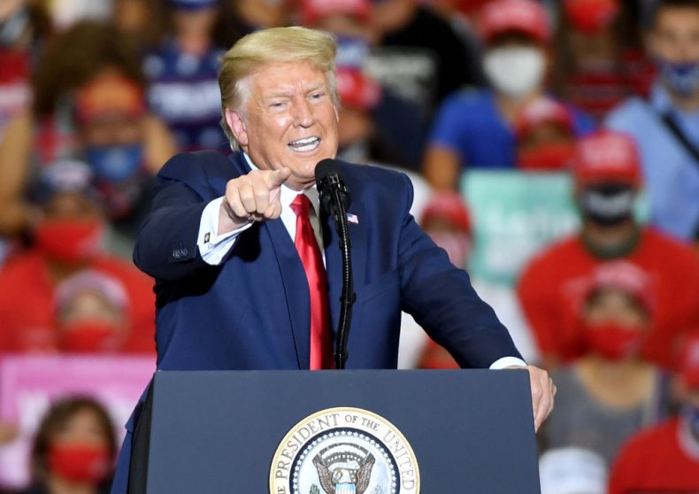 Donald Trump Speaks During a Campaign Event