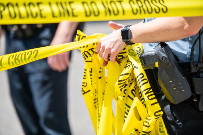 police tape taser