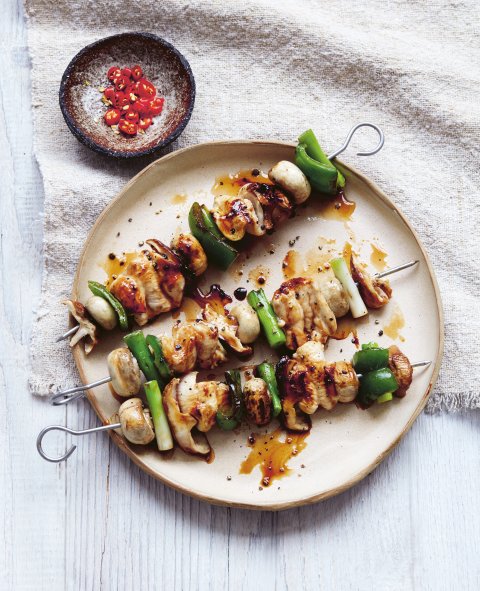 CUL_Map_StreetFood_Yakitori Glazed Mushroom & Chicken Skewers CUL_Map_StreetFood_Yakitori Glazed Mushroom & Chicken Skewers