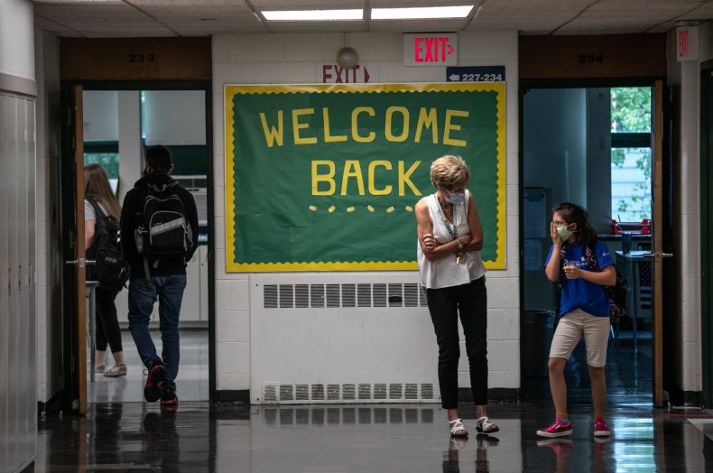 Student and Teacher in Connecticut School