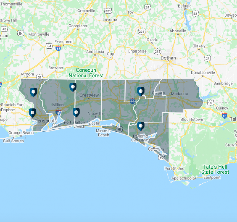 Gulf Power Outage Map