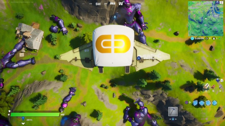 fortnite wolverine sentinel hands landing