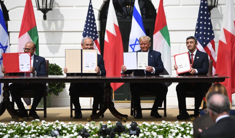 Abraham Accords signing at the White House