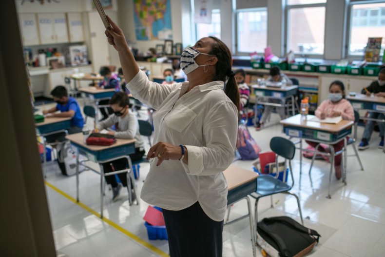 Teacher school masks