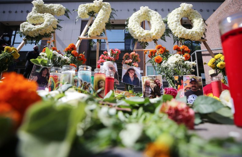 Los Angeles coronavirus deaths memorial August 2020