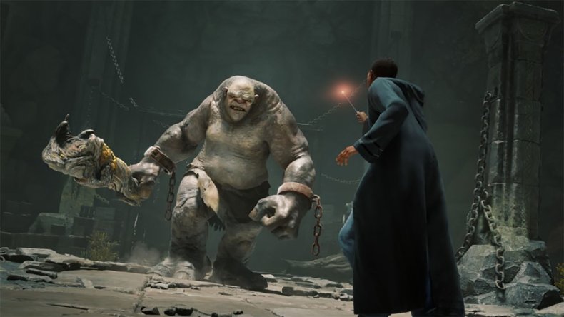 hogwarts legacy harry potter game screenshot troll