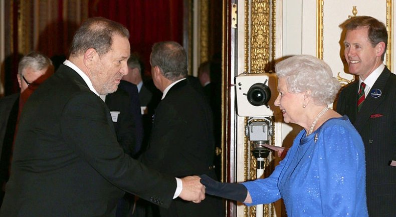 Queen Elizabeth II and Harvey Weinstein