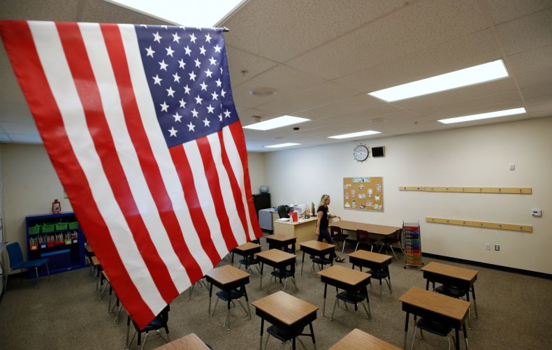 Utah school classroom August 2020