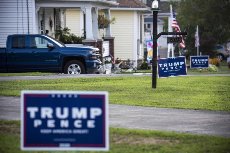 trump sign lawn