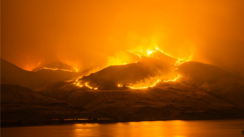 U.S. Wildfire Across Several Counties
