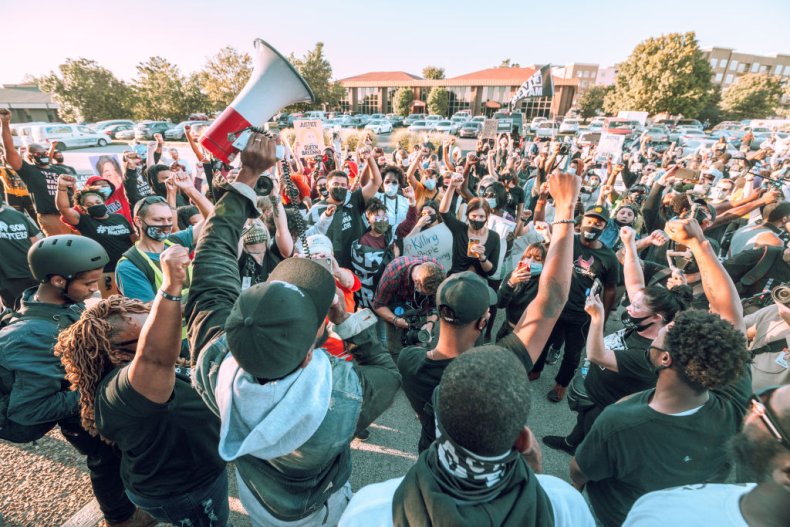 Louisville, Kentucky police protest
