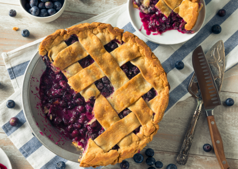 Maine: Blueberry pie