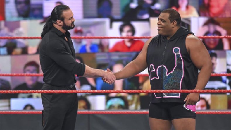 wwe drew mcintyre keith lee shake