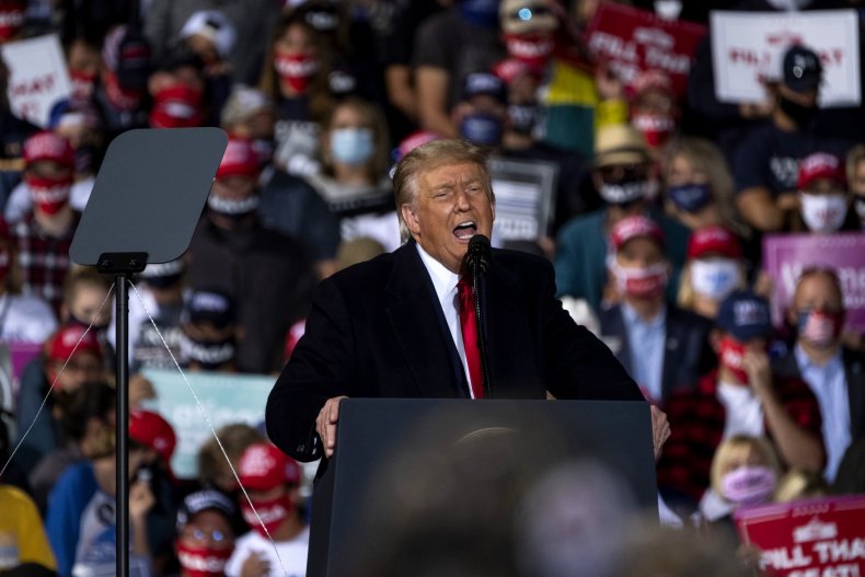 donald trump, toledo express airport, swanton, ohio,getty