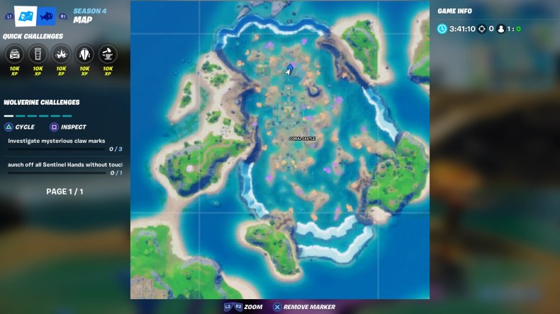 fortnite coral castle ring location 4 map