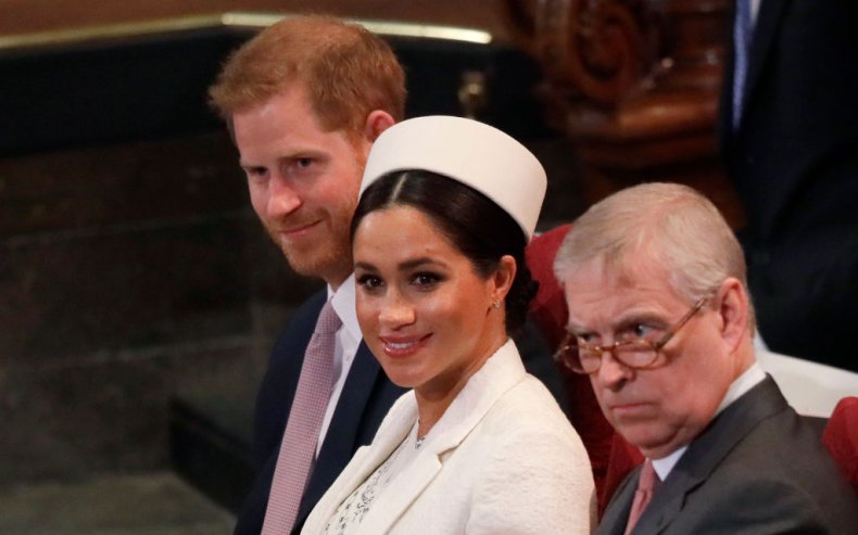 Prince Harry, Meghan Markle and Prince Andrew