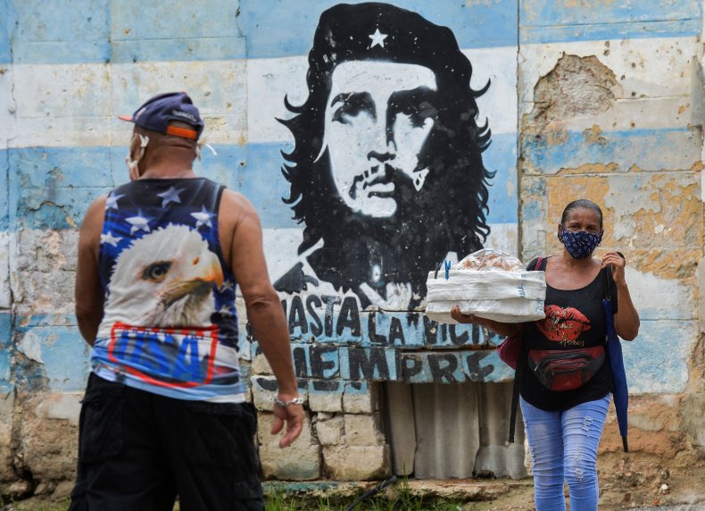 cuba, che, mural, coronavirus, sanctions