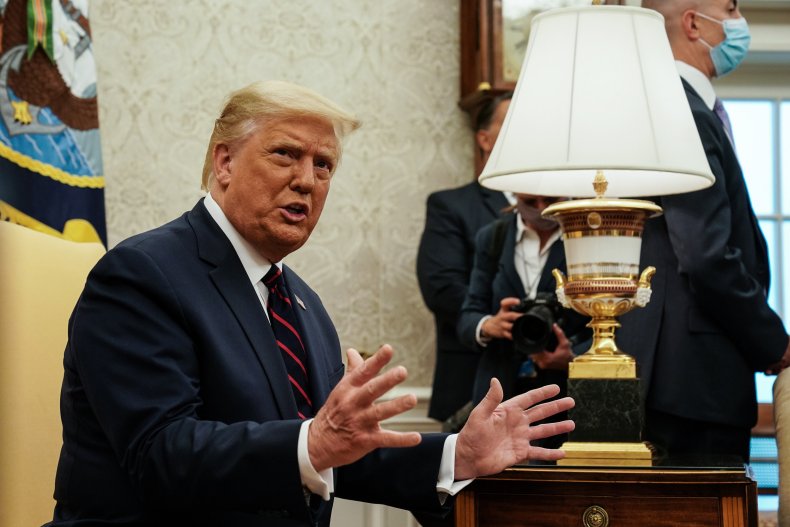 President Donald Trump in Oval Office