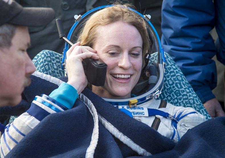 Kate Rubins NASA astronaut voting message space