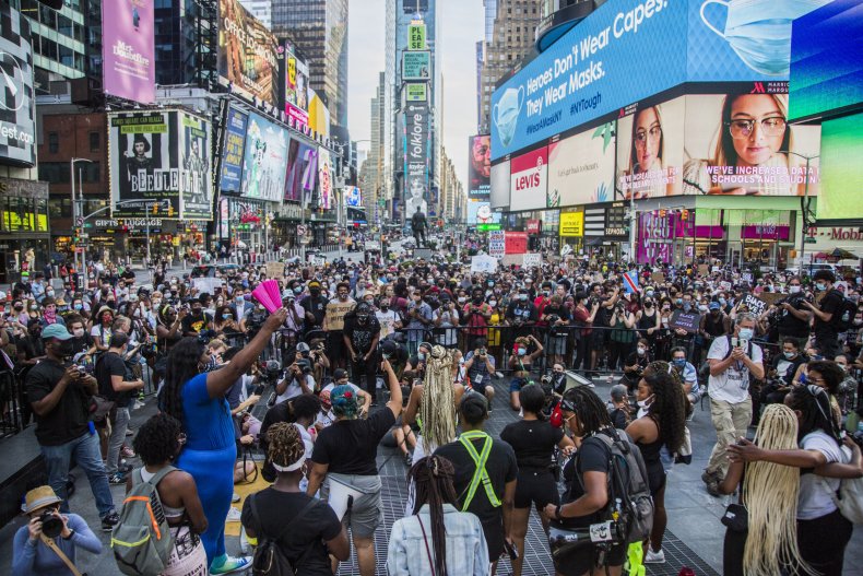 Times Square NYC BLM protests July 2020
