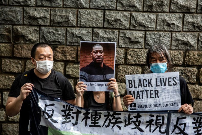 Black Lives Matter rally in Hong Kong