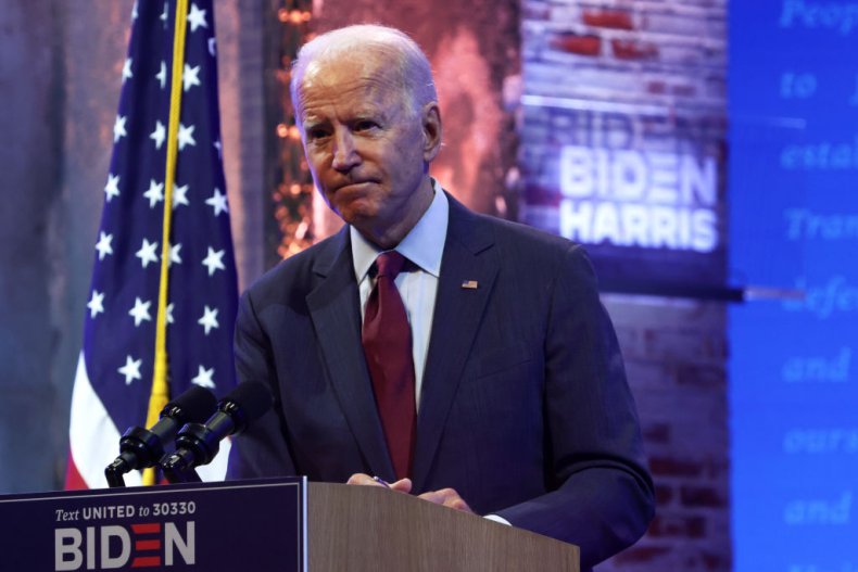 Joe Biden Speaks During a Campaign Event 