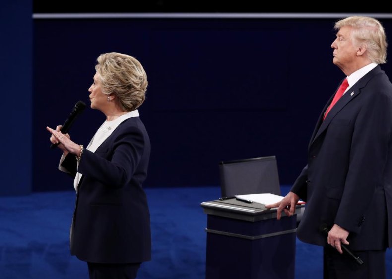 2016: Trump stalks Clinton