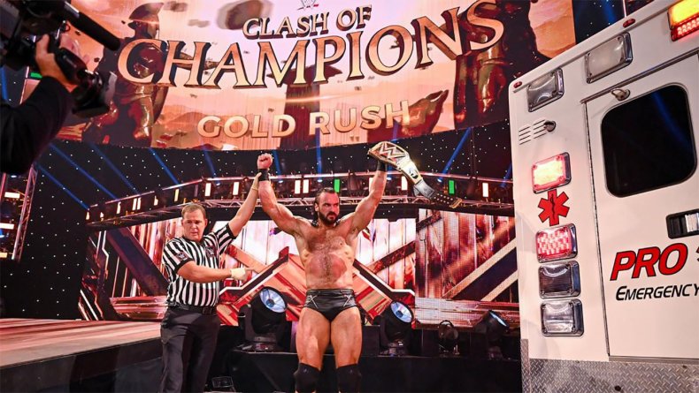 wwe clash of champions drew mcintyre wins
