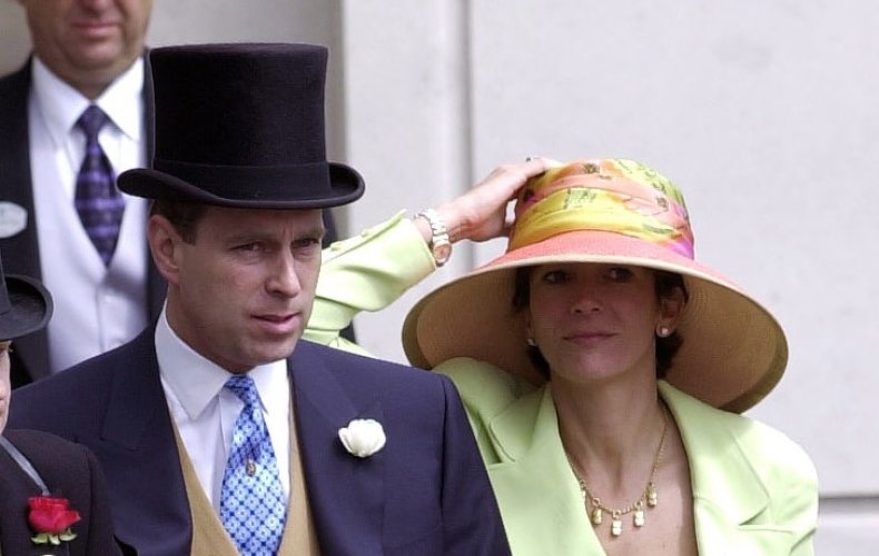 Prince Andrew and Ghislaine Maxwell at Ascot