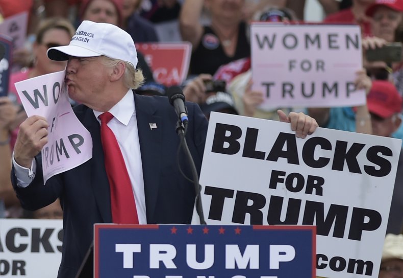 Donald Trump Joe Biden yard signs racist