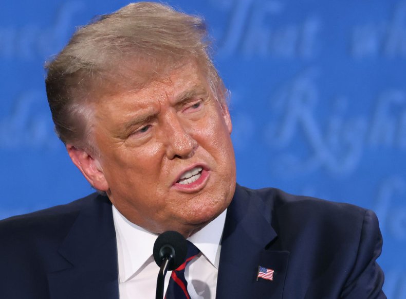 Donald Trump Participates in the Presidential Debate
