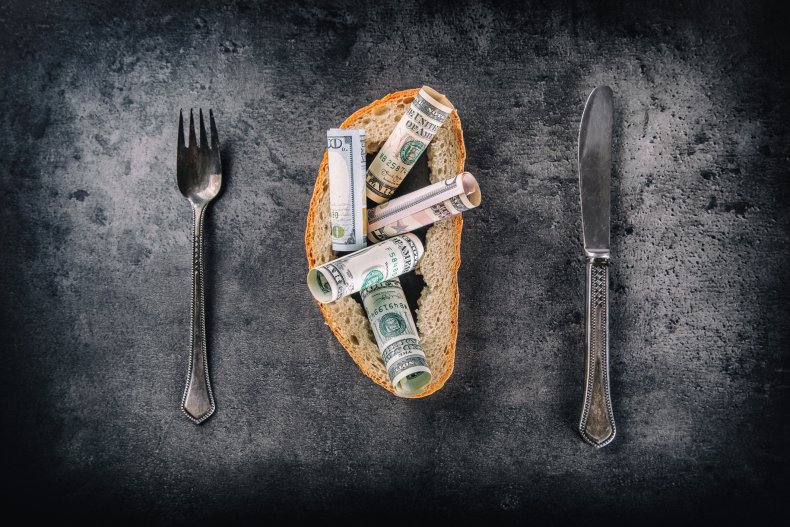 A crust and money