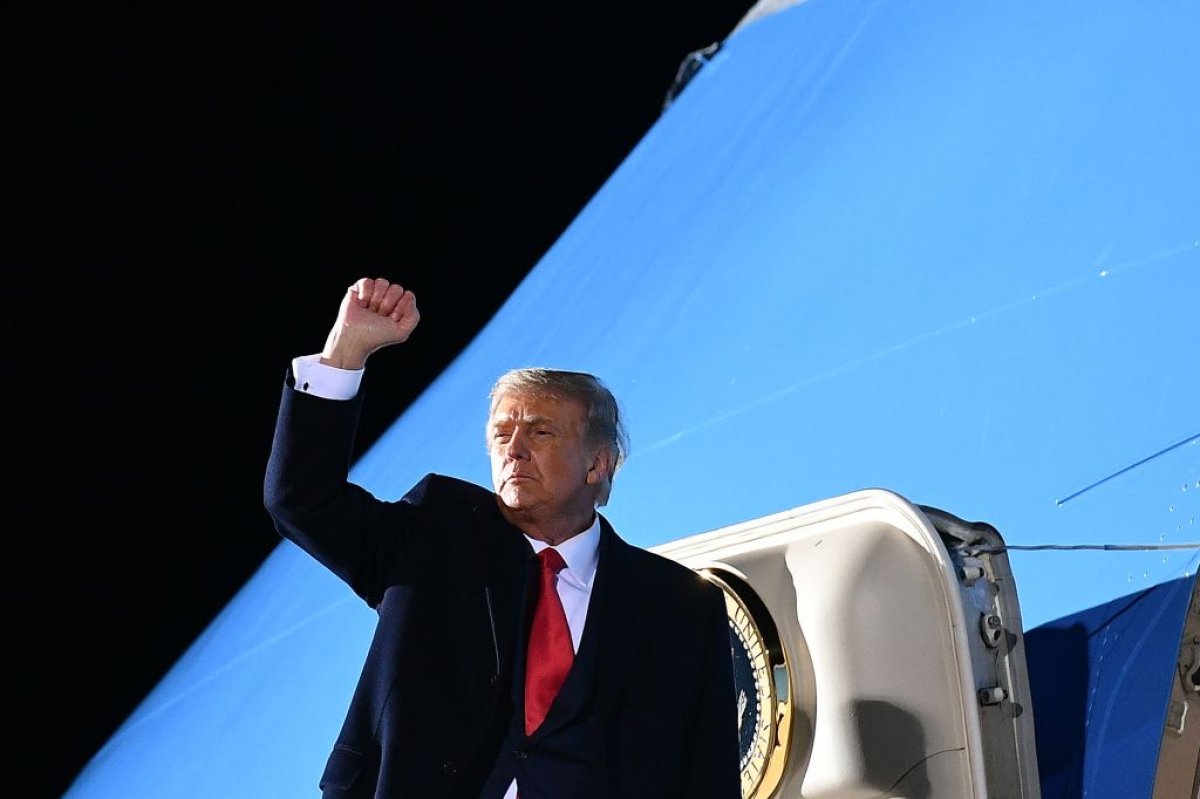 Donald Trump Boards Air Force One