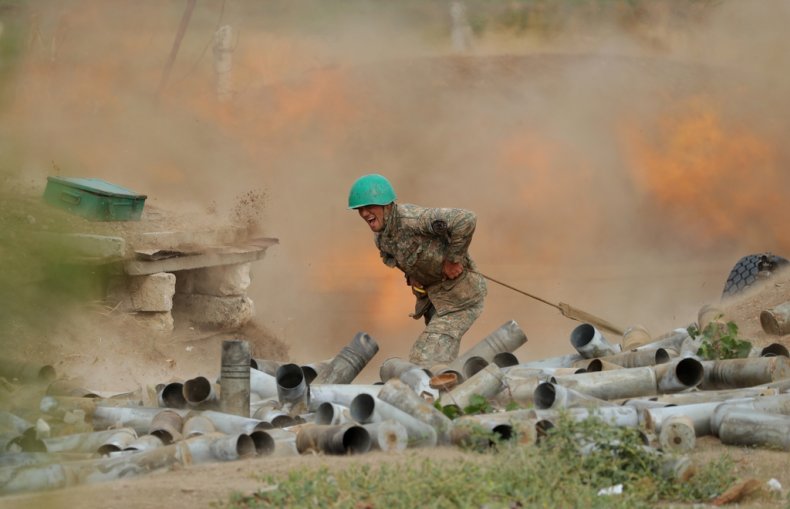 armenia, artillery, war, azerbaijan