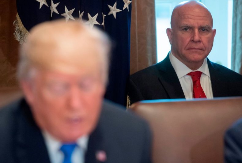 H.R. McMaster with Trump
