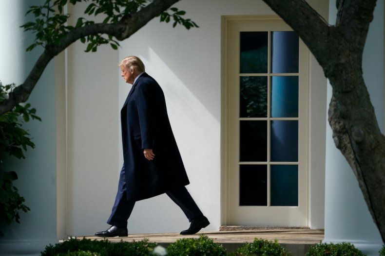 US President Donald Trump White House Lawn
