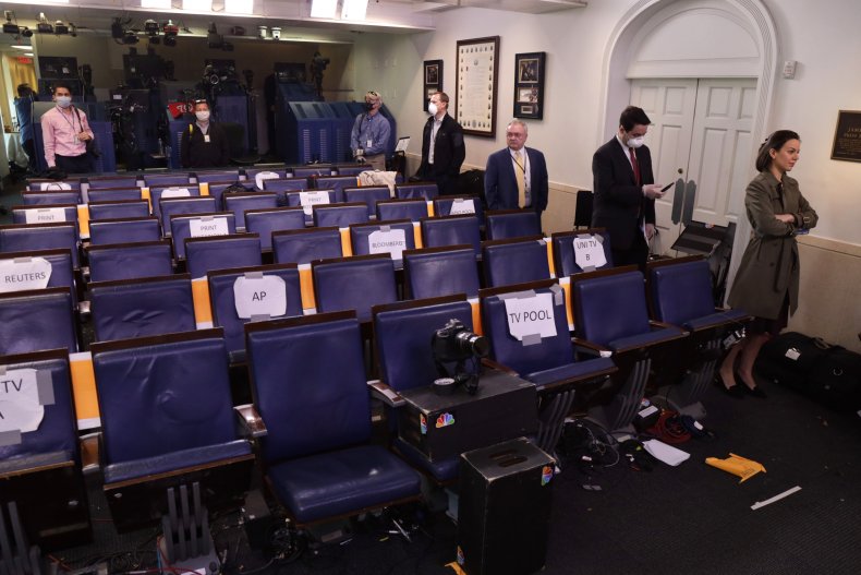White House journalists press COVID-19 diagnosis coronavirus