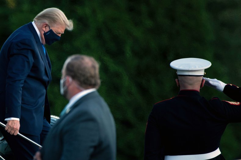 Trump going to Walter Reed