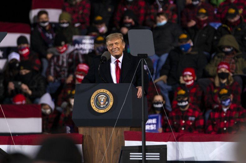 donald trump, 2020 election, Duluth International Airport,getty