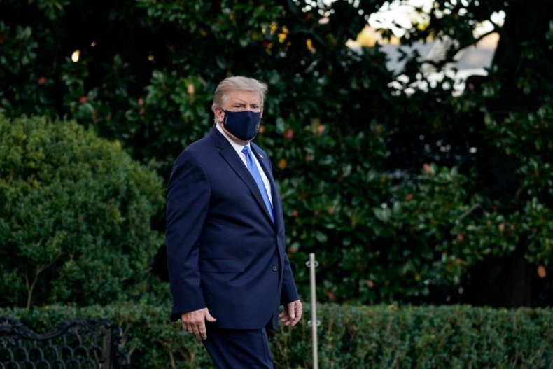 President Donald Trump Leaves for Walter Reed